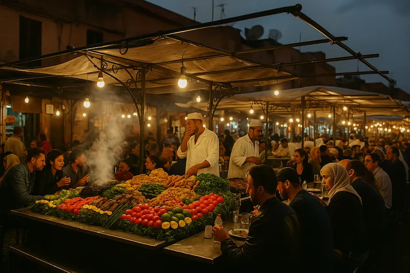 Street Food Stalls in the Medina