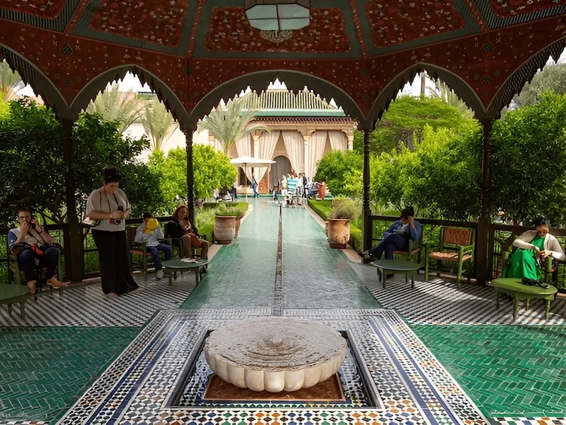 Secret Garden Marrakech water channels and geometric layout